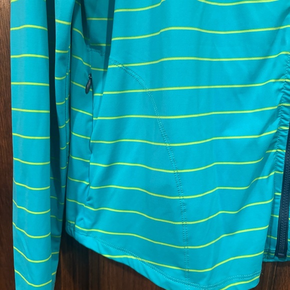 Title Nine by Carve Designs $82 Striped Sun Shirt Full Zip Jacket XL w/ pockets! - Picture 6 of 7